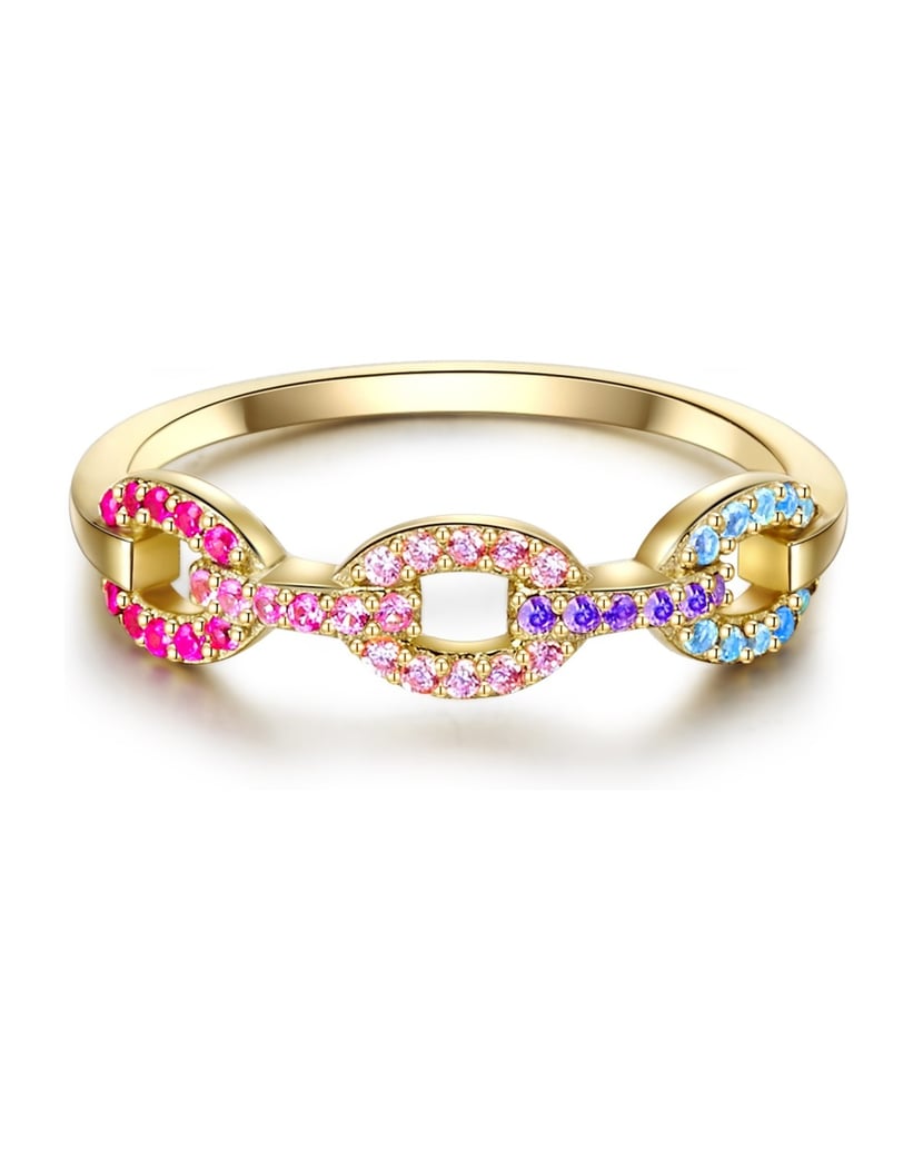 Lulu-&-Jane-Damen-Ring-aus-Messing-gold