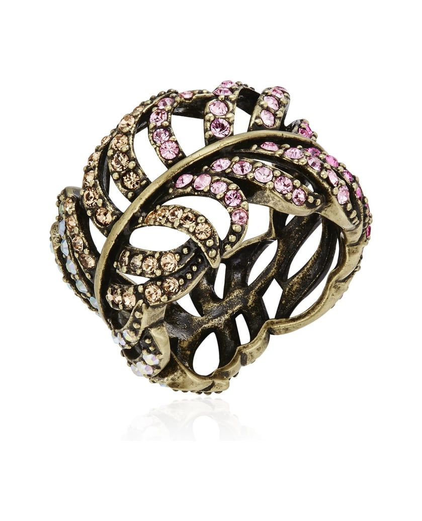 Lulu-&-Jane-Damen-Ring-aus-Metall-Legierung-braun