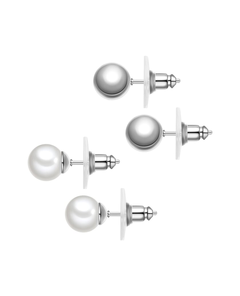 Yokoamii-Damen-Set-Ohrringe-aus-Metall-Legierung-silber