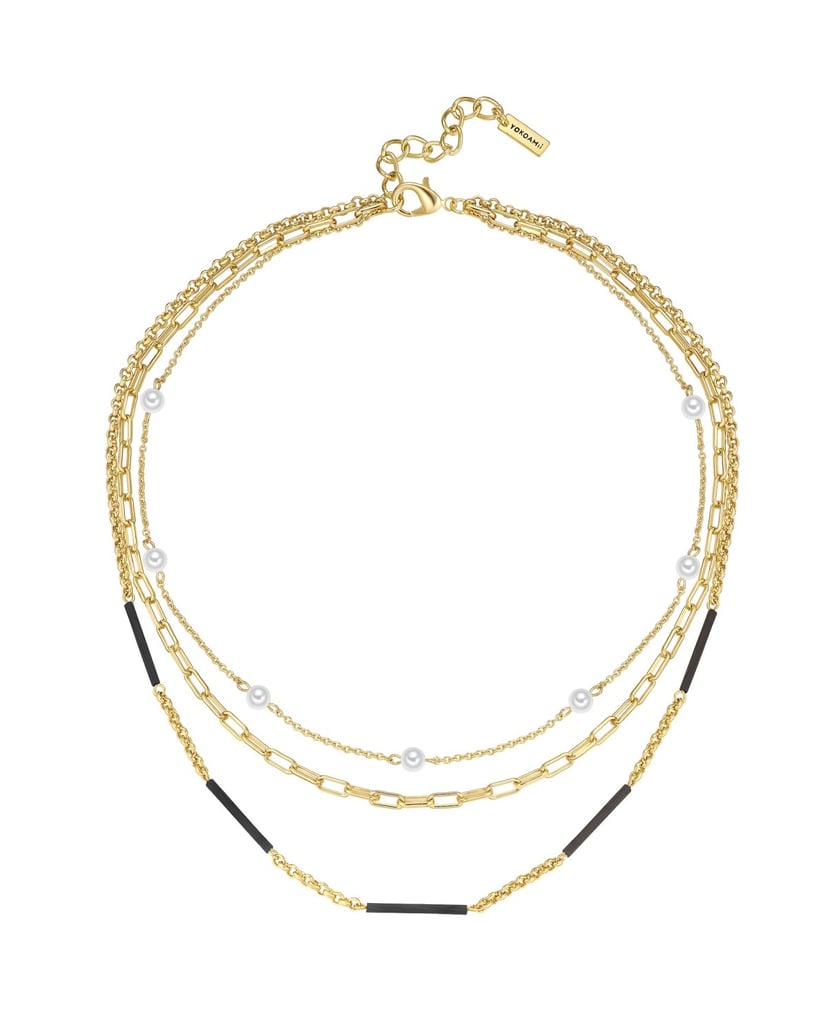 Yokoamii-Damen-Kette-aus-Metall-Legierung-gold