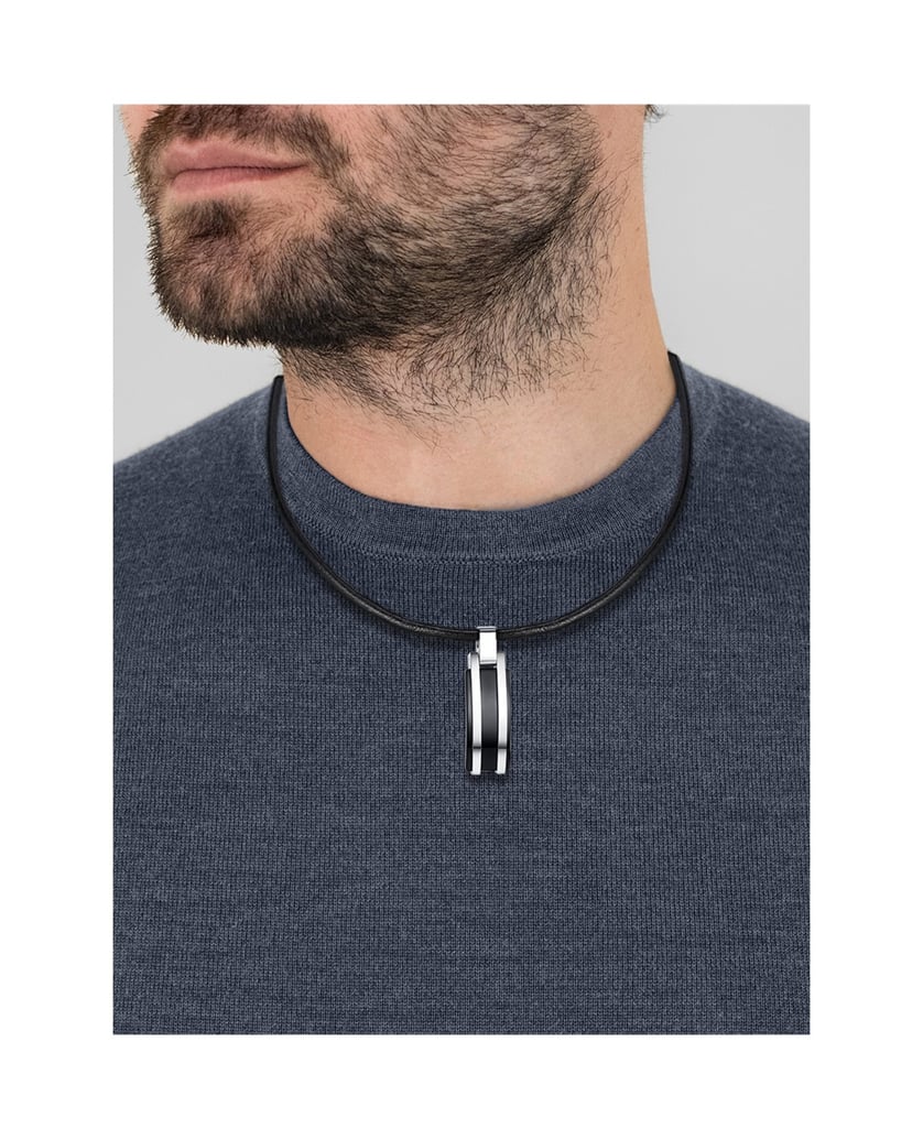 True-Rebels-Herren-Kette-aus-Echtleder-schwarz