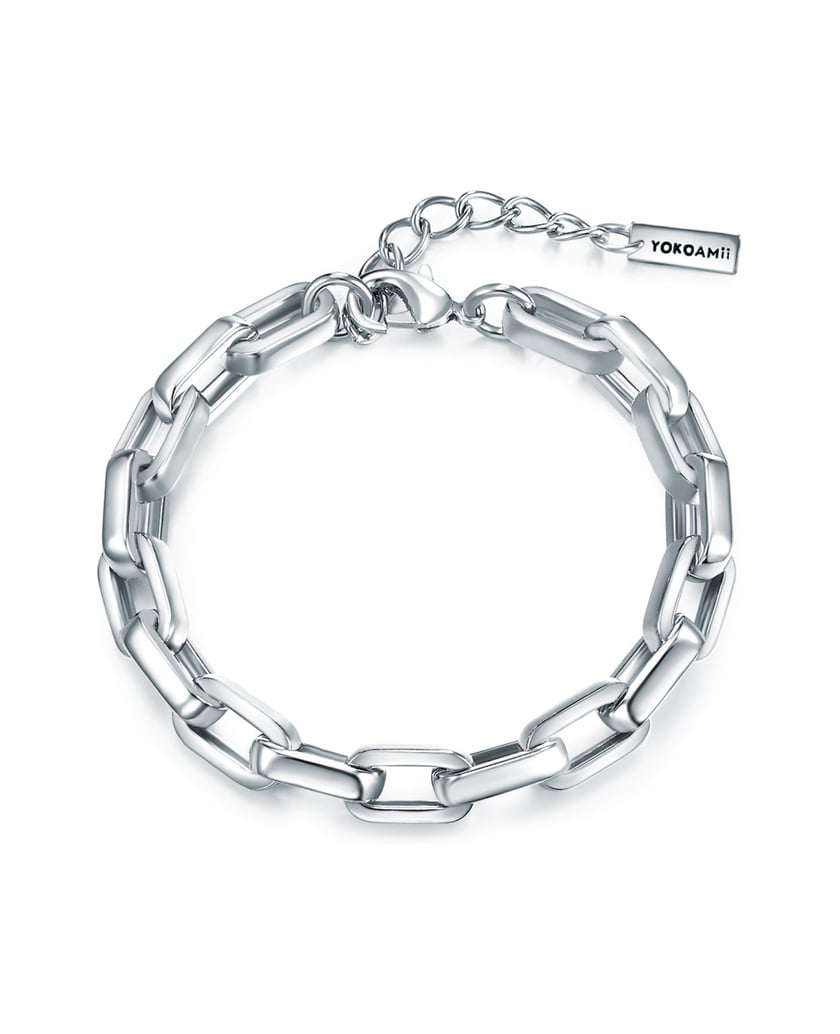 Yokoamii-Damen-Armband-aus-Metall-Legierung-silber