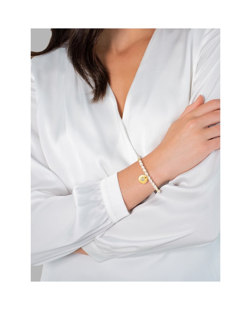 Yokoamii-Damen-Armband-aus-Metall-Legierung-gold