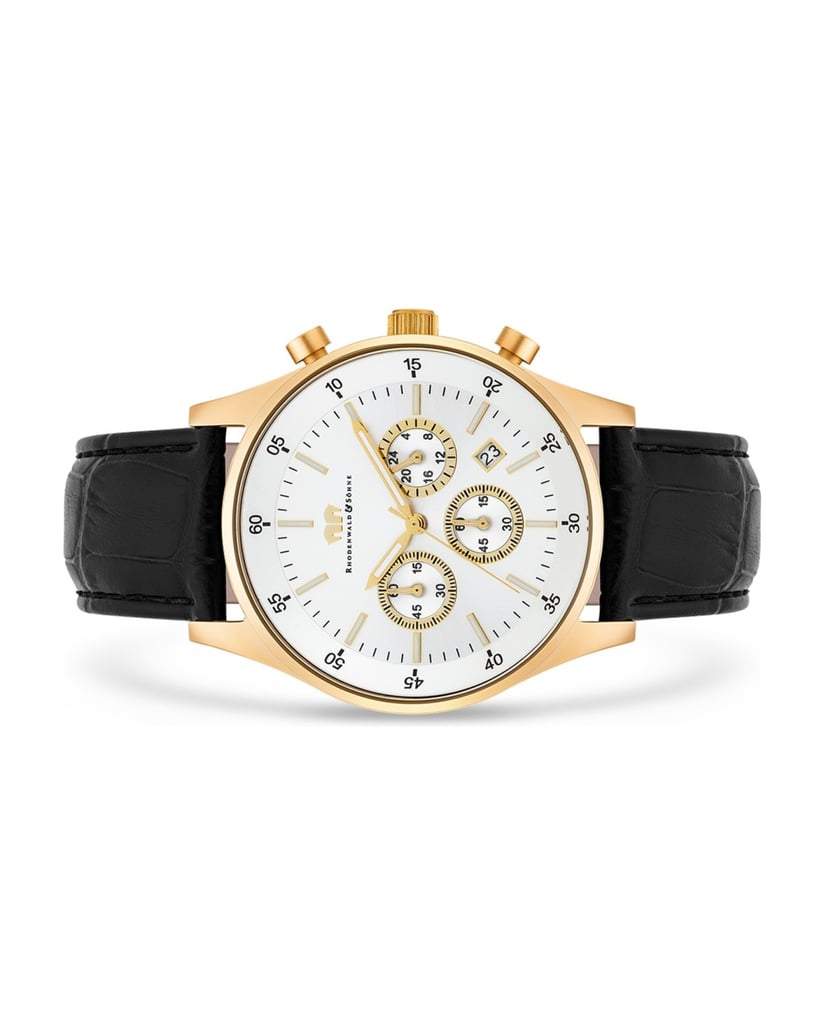 Rhodenwald-&-Söhne-Herren-Chronograph-in-gelbgold-gold