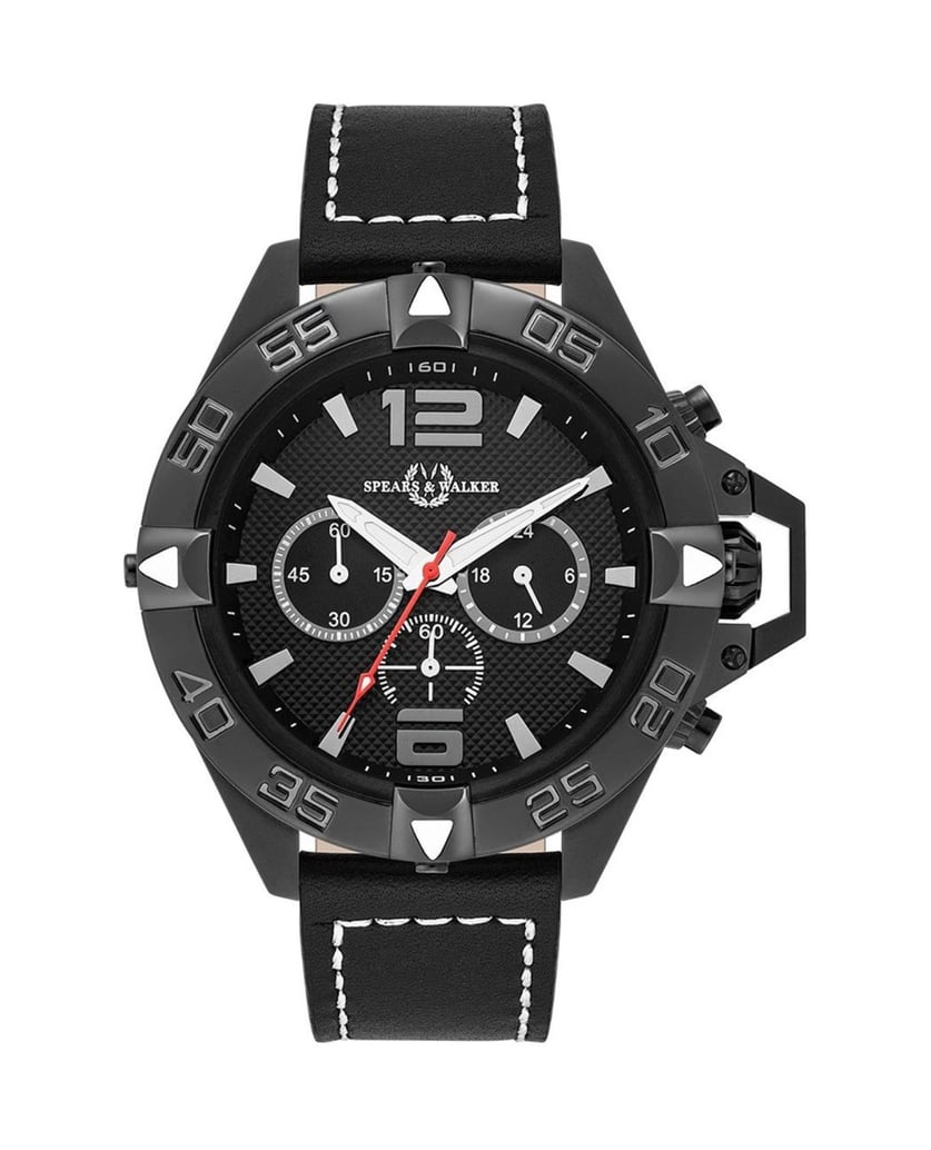 Spears-&-Walker-Herren-Quarzuhr-in-schwarz