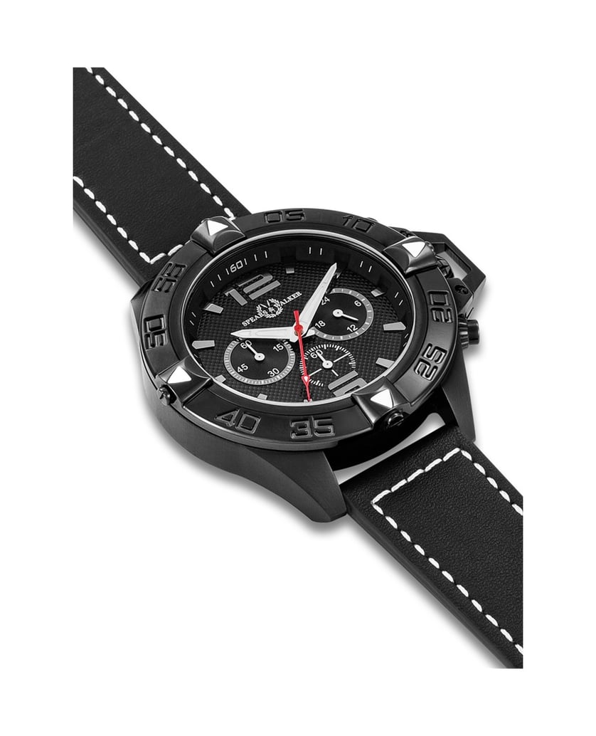 Spears-&-Walker-Herren-Quarzuhr-in-schwarz