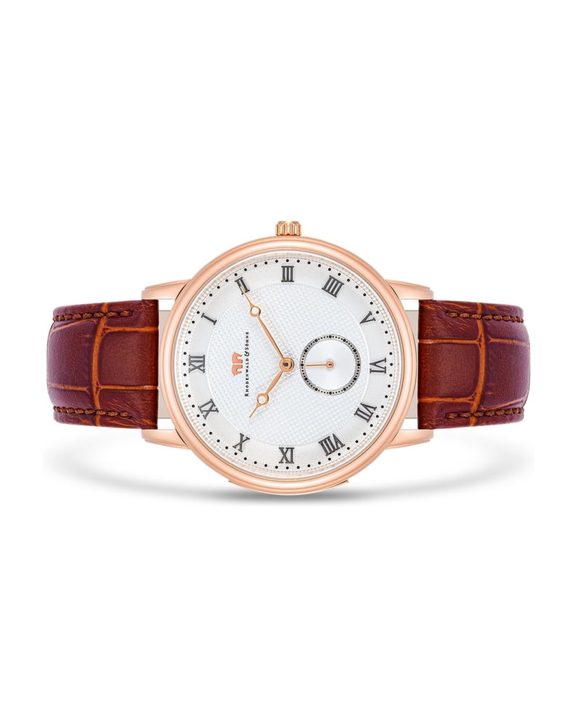 Rhodenwald-&-Söhne-Herren-Armband-Uhr-in-roségold-gold