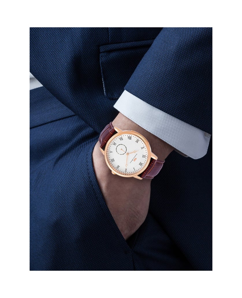 Rhodenwald-&-Söhne-Herren-Armband-Uhr-in-roségold-gold