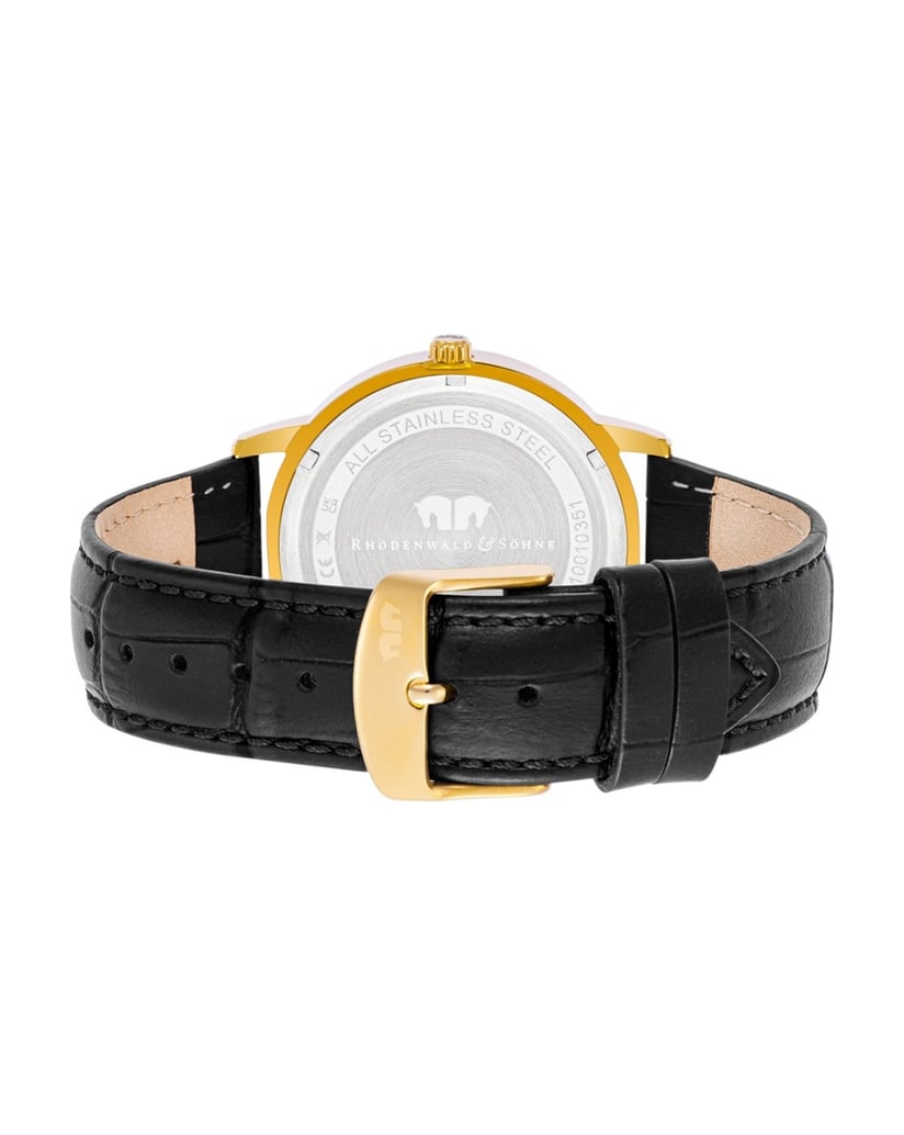 Rhodenwald-&-Söhne-Herren-Armband-Uhr-in-gelbgold