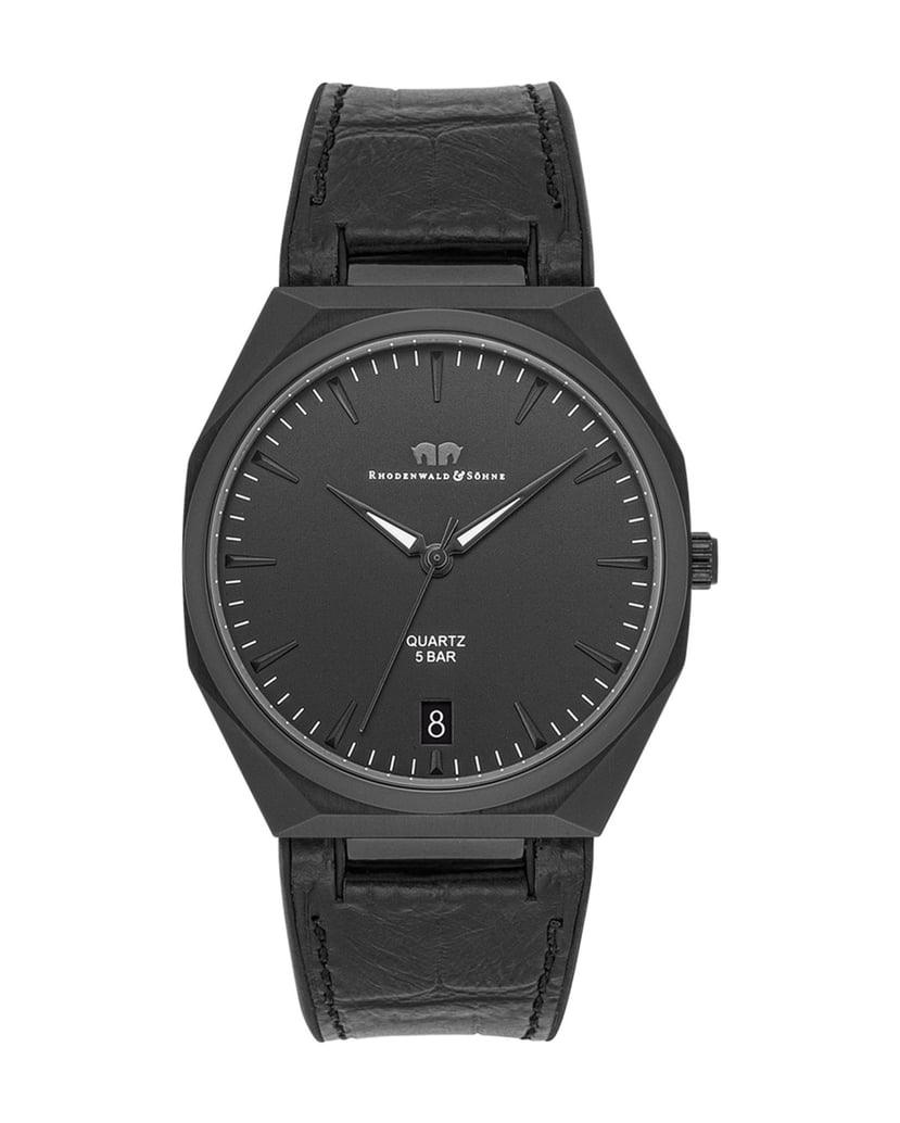 Rhodenwald-&-Söhne-Herren-Quarzuhr-in-schwarz