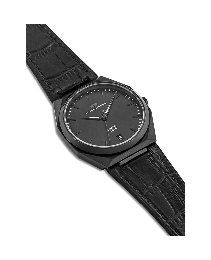 Rhodenwald-&-Söhne-Herren-Quarzuhr-in-schwarz