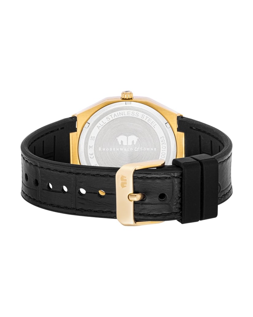 Rhodenwald-&-Söhne-Herren-Quarzuhr-in-gelbgold