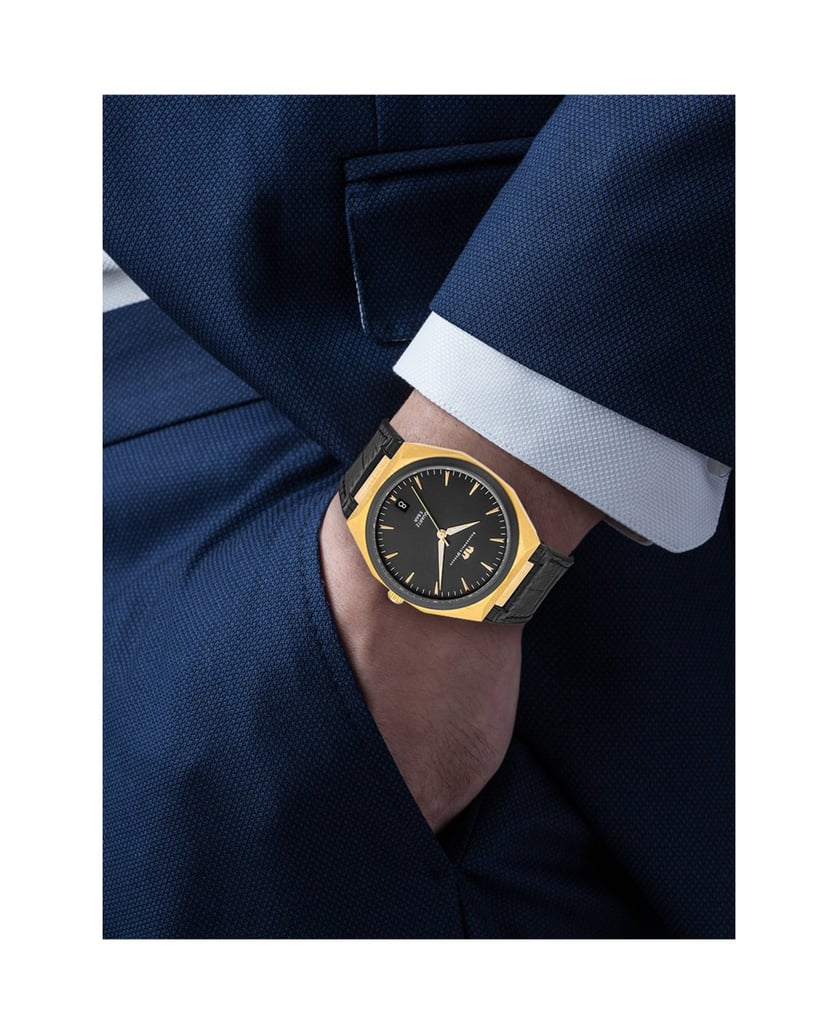 Rhodenwald-&-Söhne-Herren-Quarzuhr-in-gelbgold