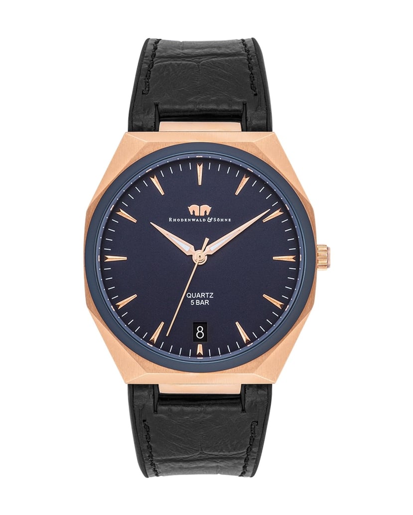 Rhodenwald-&-Söhne-Herren-Quarzuhr-in-reségold