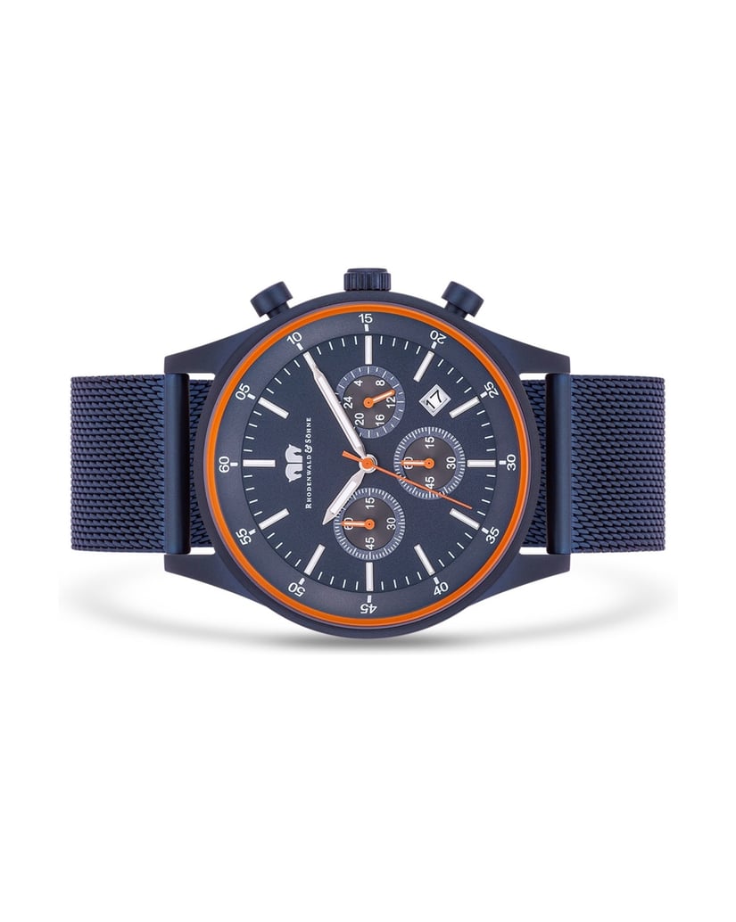 Rhodenwald-&-Söhne-Herren-Chronograph-in-blau