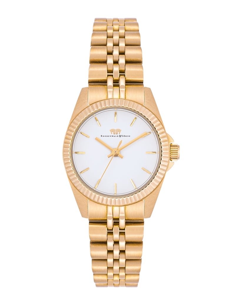 Rhodenwald-&-Söhne-Damen-Quarzuhr-in-gelbgold-gold