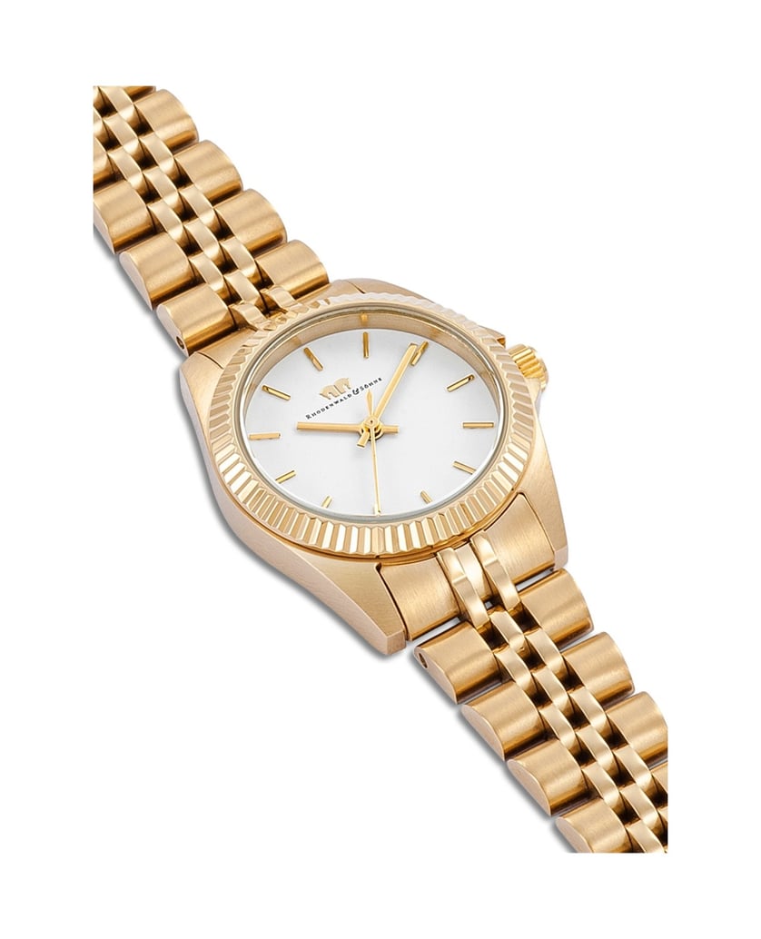 Rhodenwald-&-Söhne-Damen-Quarzuhr-in-gelbgold-gold