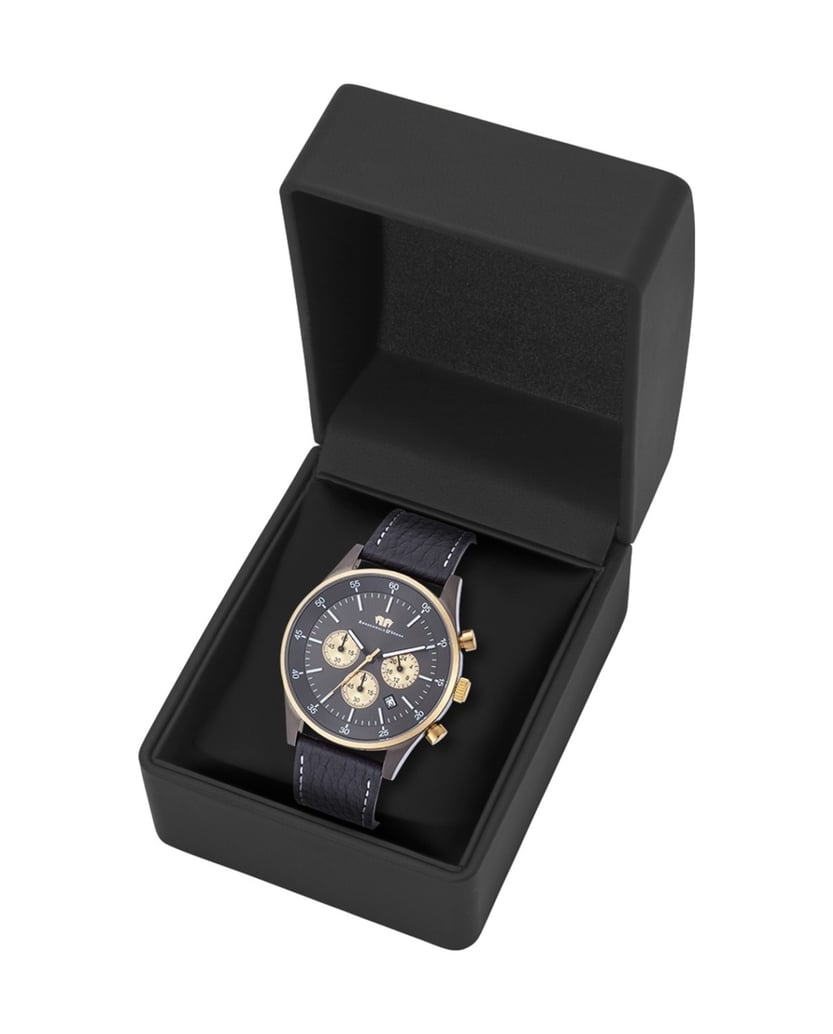 Rhodenwald-&-Söhne-Herren-Chronograph-in-gelbgold/anthrazit-gold
