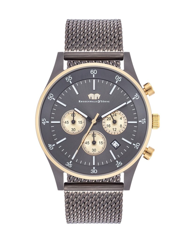 Rhodenwald-&-Söhne-Herren-Chronograph-in-gelbgold/anthrazit-gold