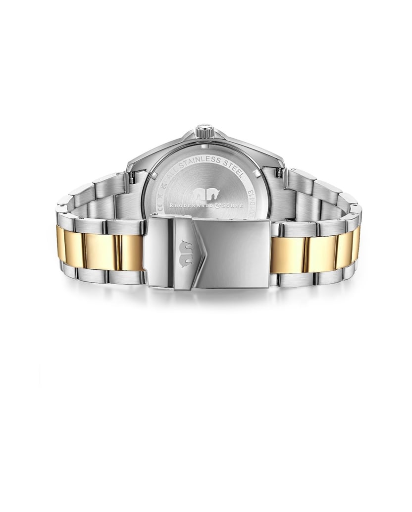 Rhodenwald-&-Söhne-Damen-Quarzuhr-in-silber/gelbgold-silber