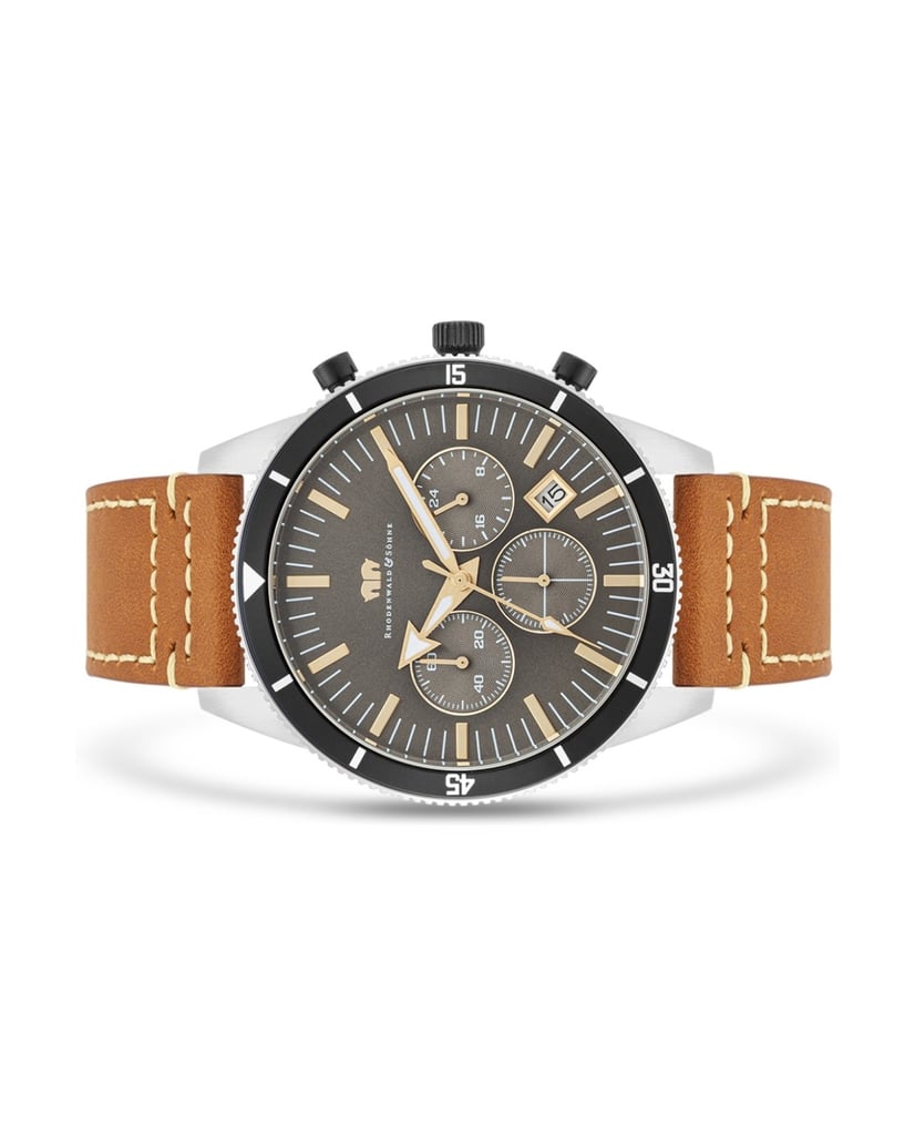 Rhodenwald-&-Söhne-Herren-Chronograph-in-silber