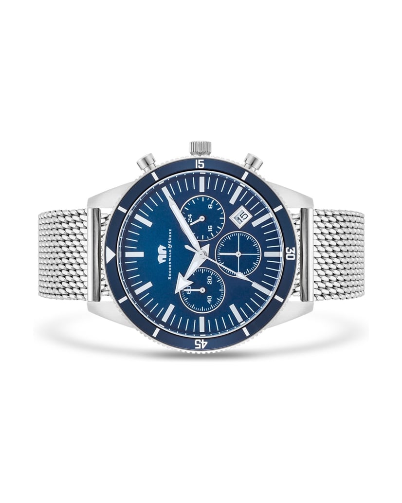 Rhodenwald-&-Söhne-Herren-Chronograph-in-silber