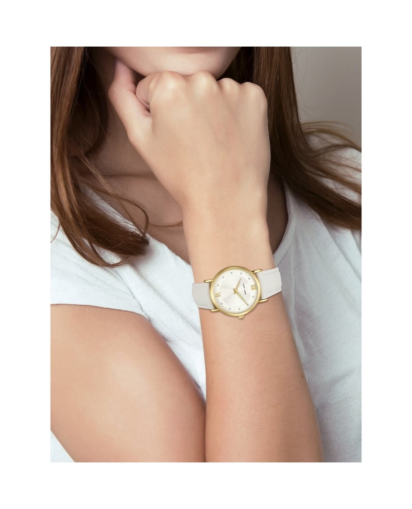 Eastside-Damen-Quarzuhr-in-gelbgold-gold