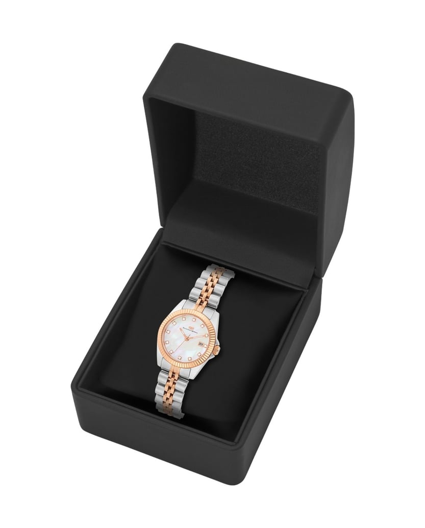 Rhodenwald-&-Söhne-Damen-Quarzuhr-in-silber/reségold-silber