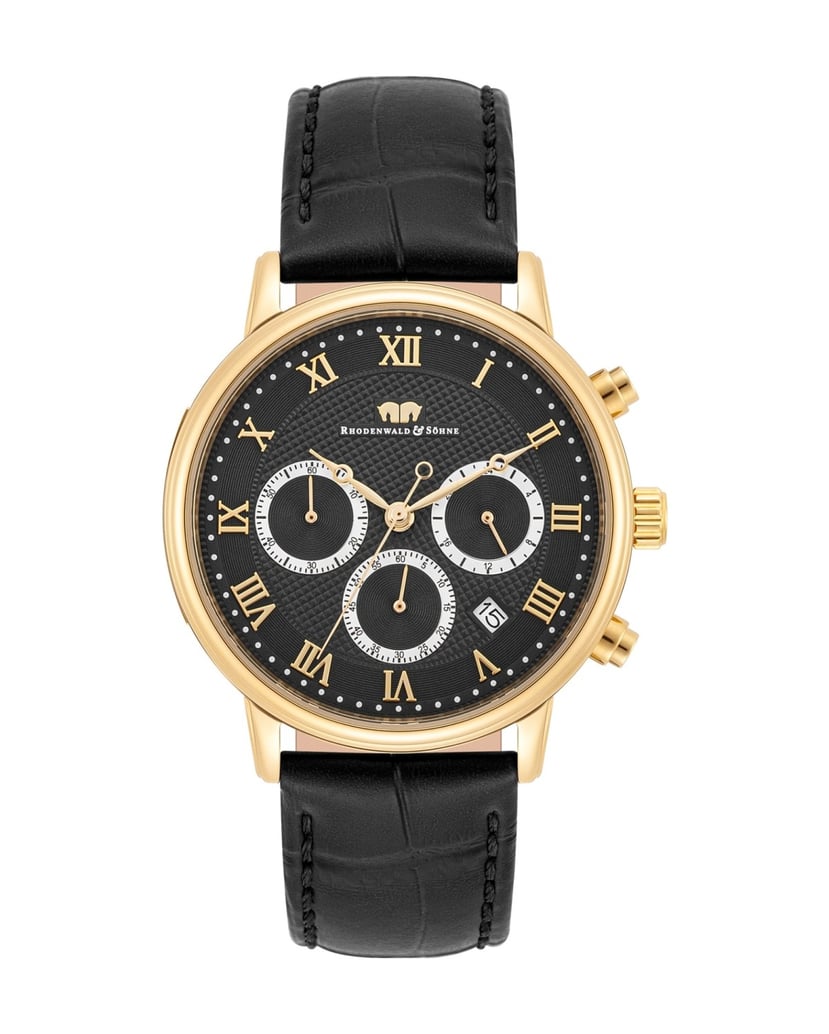 Rhodenwald-&-Söhne-Herren-Chronograph-in-gelbgold