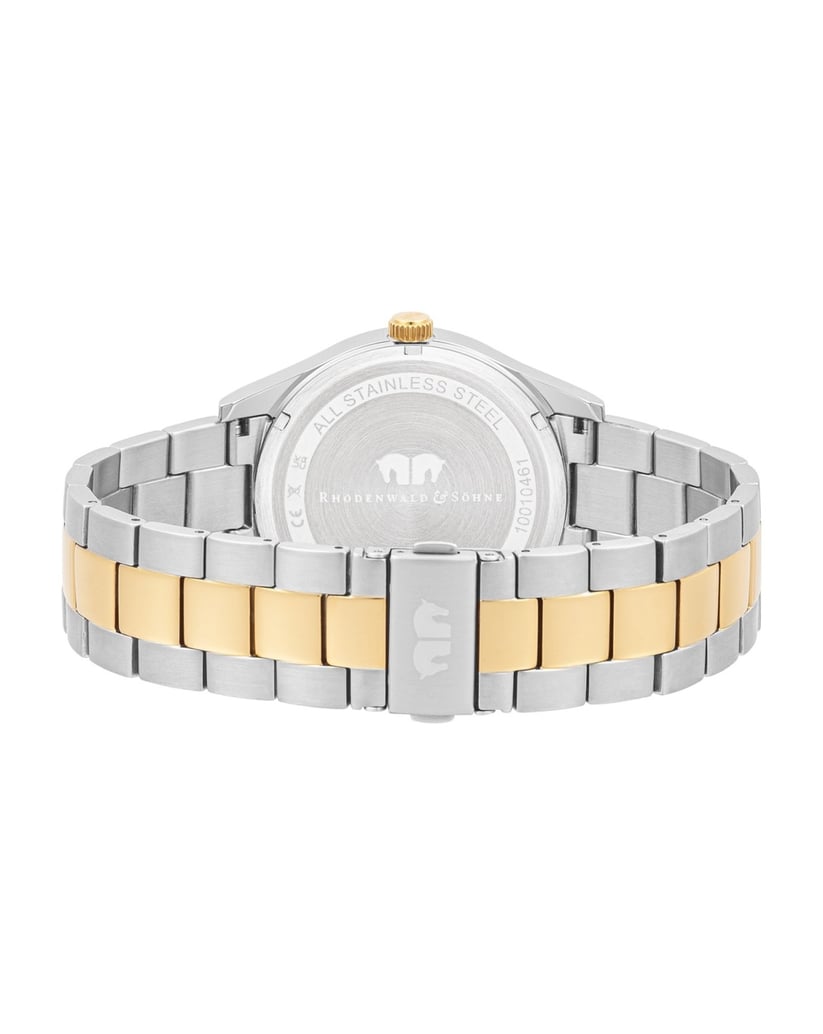 Rhodenwald-&-Söhne-Herren-Quarzuhr-in-silber/gelbgold-silber