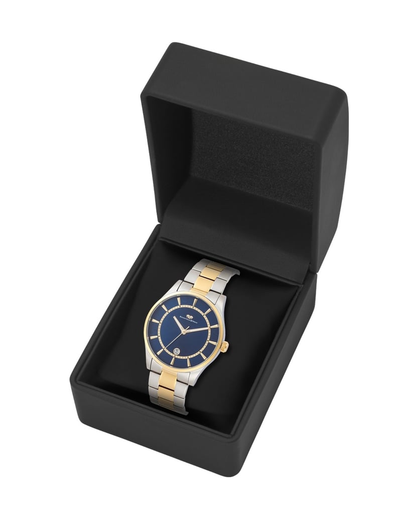 Rhodenwald-&-Söhne-Herren-Quarzuhr-in-silber/gelbgold-silber