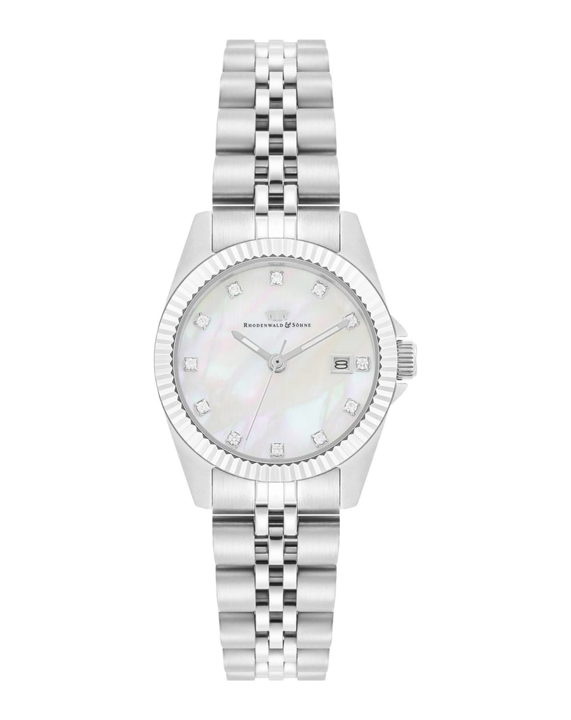 Rhodenwald-&-Söhne-Damen-Quarzuhr-in-silber
