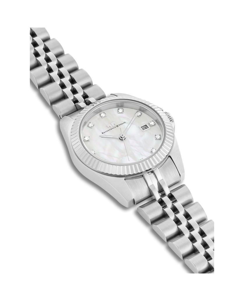 Rhodenwald-&-Söhne-Damen-Quarzuhr-in-silber