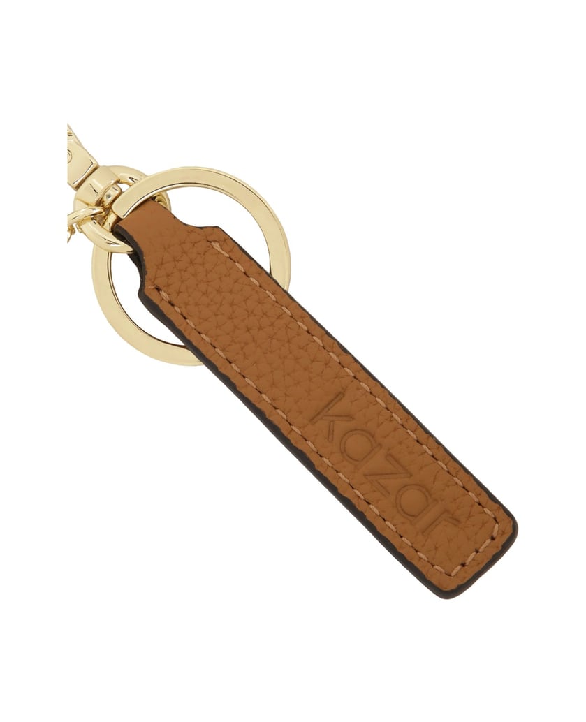 Kazar-Schlüsselanhänger-aus-hellbraunem-Leder
