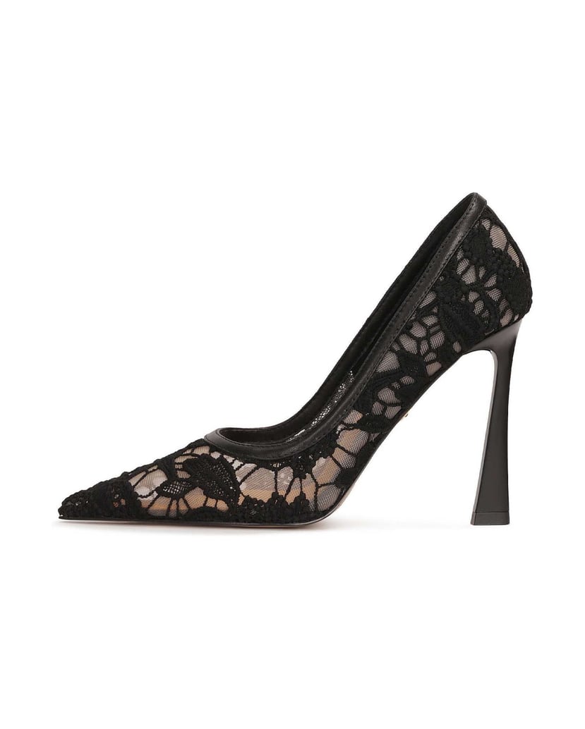 Kazar-Lace-evening-pumps-černá