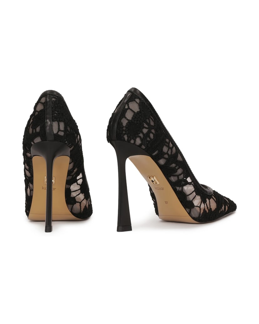 Kazar-Lace-evening-pumps-černá