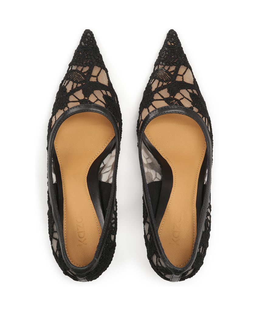 Kazar-Lace-evening-pumps-černá