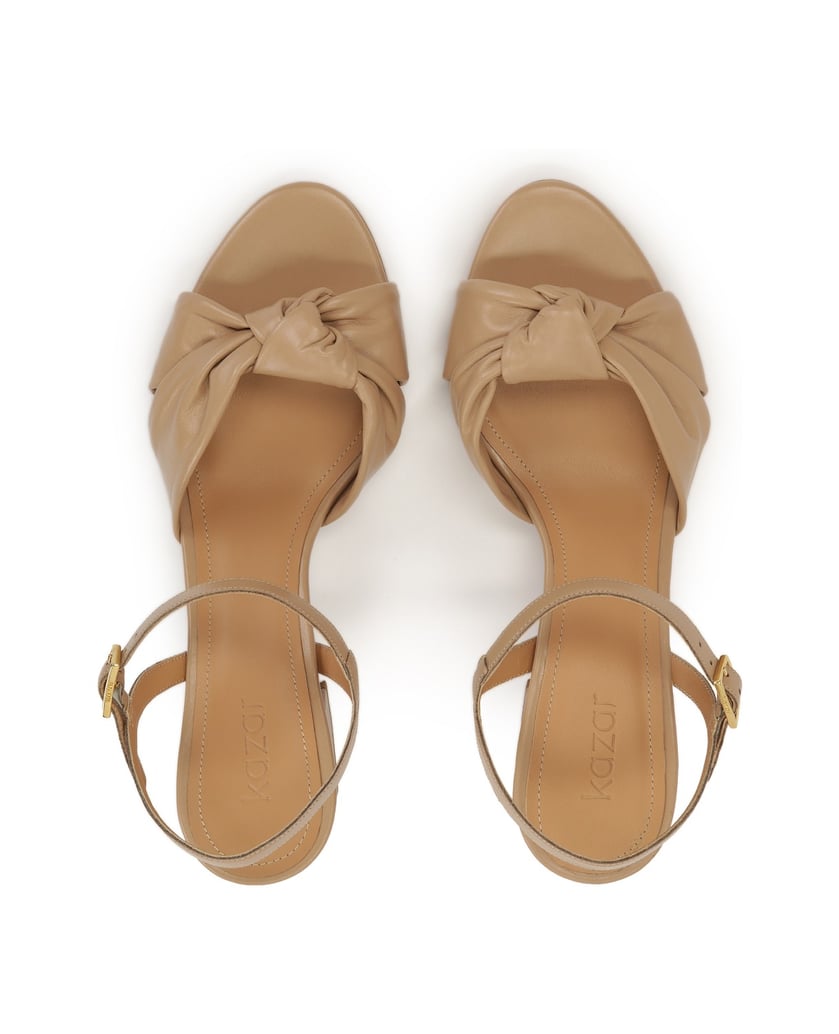 Kazar-Beigefarbene-Sandalen-mit-geknotetem-Rie-beige
