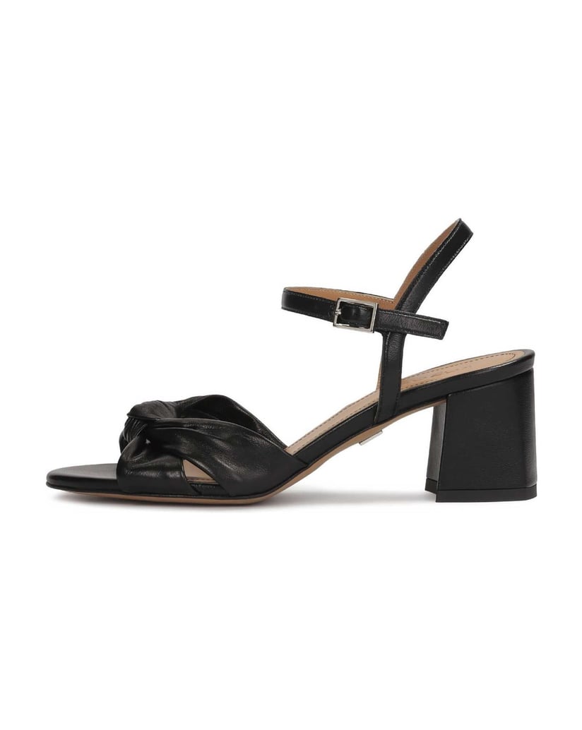 Kazar-Schwarze-Ledersandalen-mit-Zierknoten-schwarz