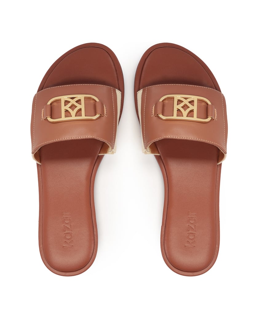 Kazar-Flat-brown-and-beige-fslides-hnedá