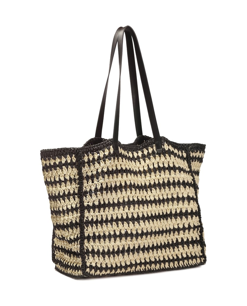 Kazar-Umhängetasche-aus-Raffiabast-für-den-Som-schwarz