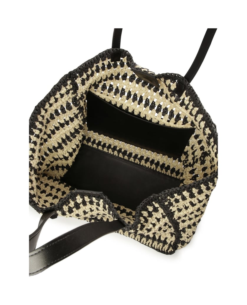 Kazar-Umhängetasche-aus-Raffiabast-für-den-Som-schwarz