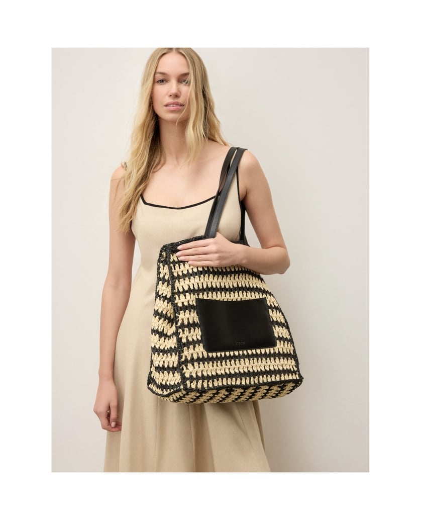 Kazar-Summer-raffia-shoulder-bag-čierna