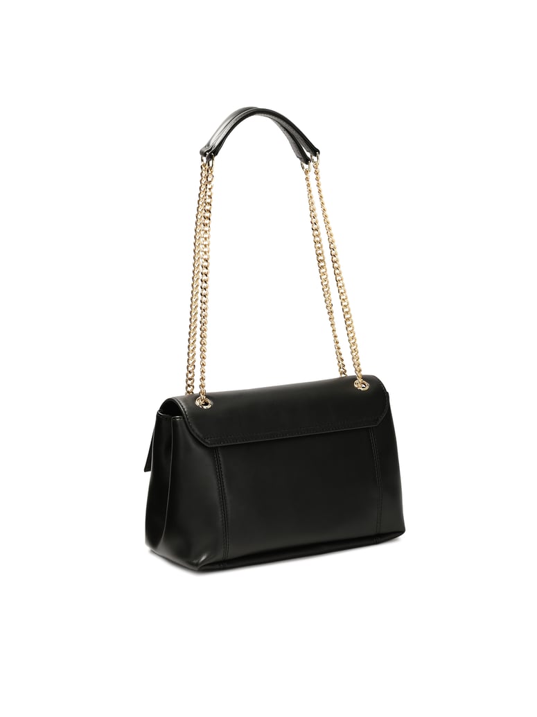 Kazar-Schwarze-Handtasche-mit-Drehverschluss