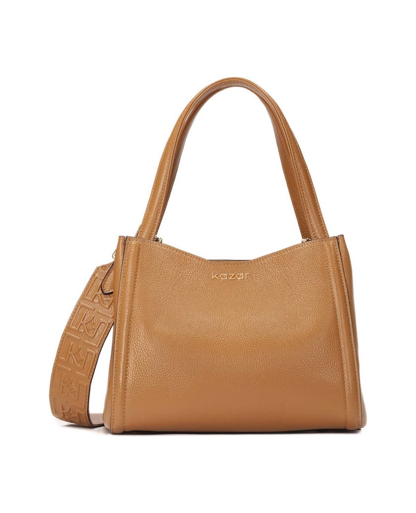 Kazar-Brown-soft-leather-handbag-velbloudí