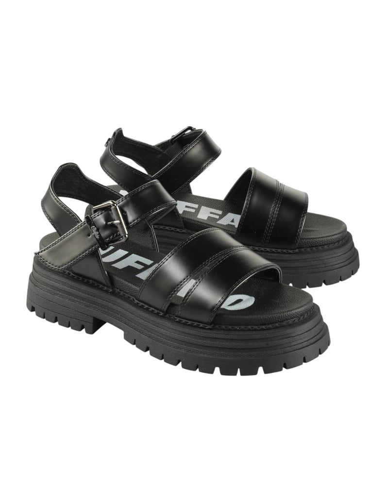 Buffalo-Sandalen-schwarz