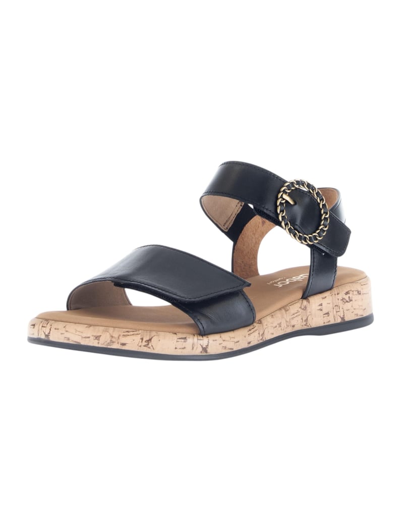 Gabor-Sandalen-schwarz