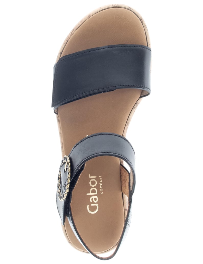 Gabor-Sandalen-schwarz