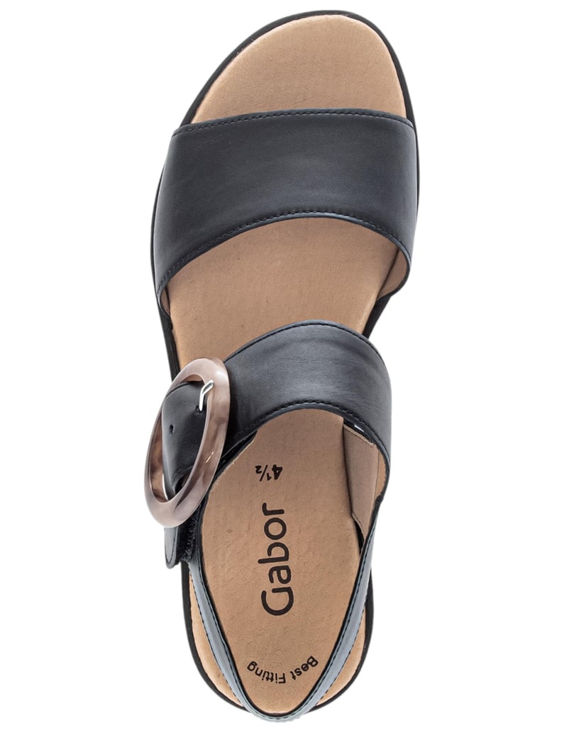Gabor-Sandalen-schwarz