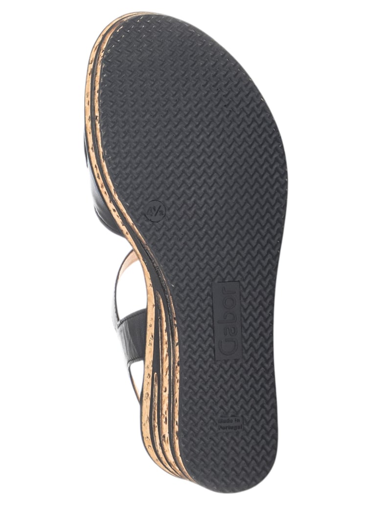 Gabor-Sandalen-schwarz